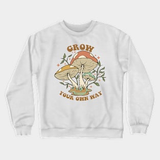 Cottagecore mushroom retro motivational Crewneck Sweatshirt